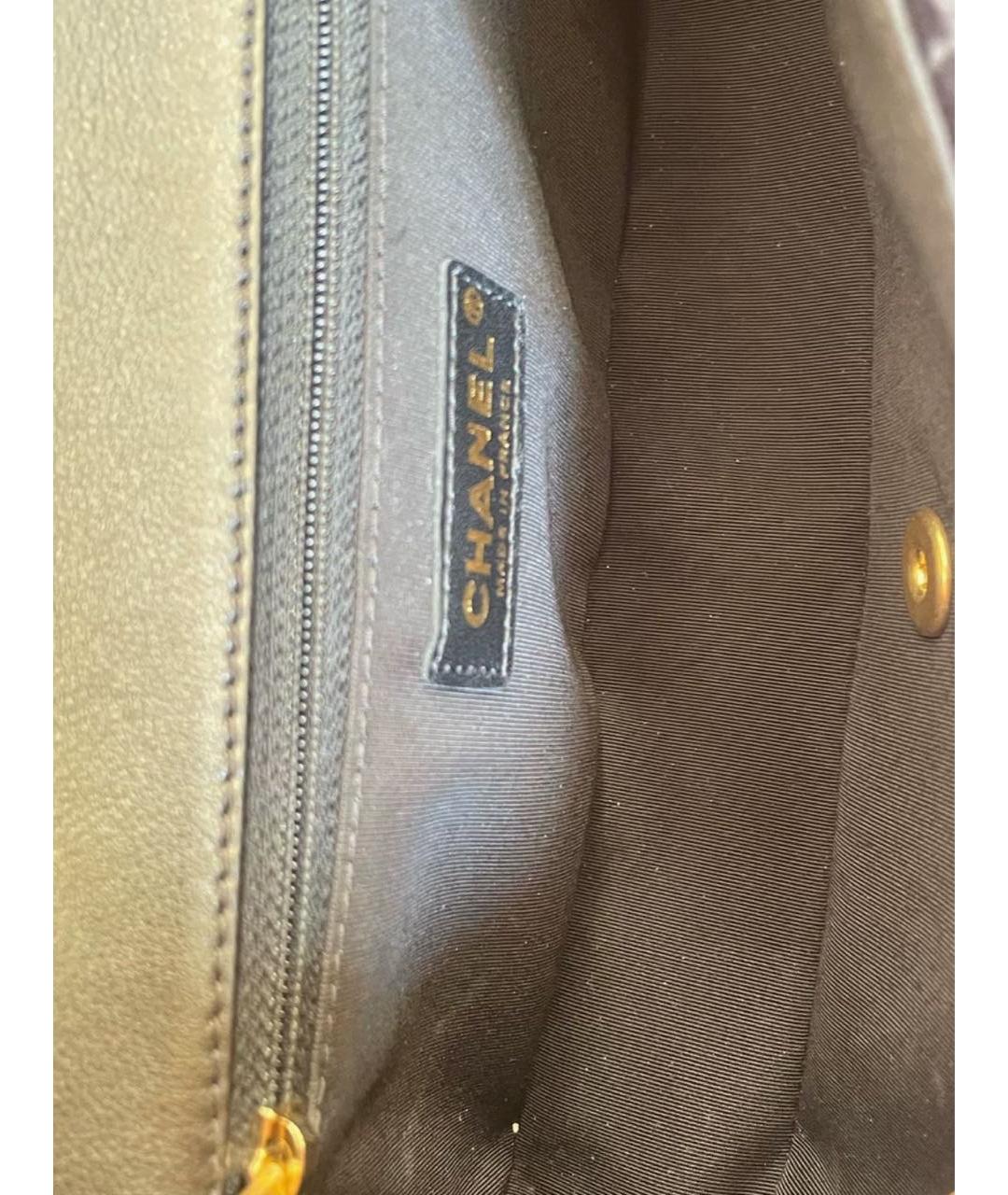 CHANEL Черная кожаная сумка через плечо, фото 4