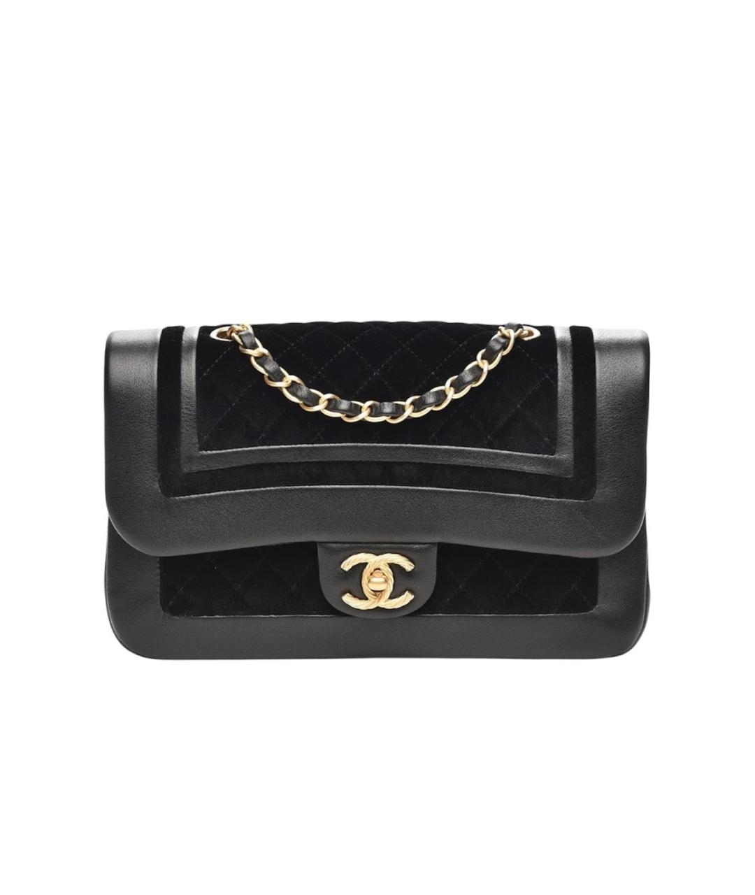 CHANEL Черная кожаная сумка через плечо, фото 8