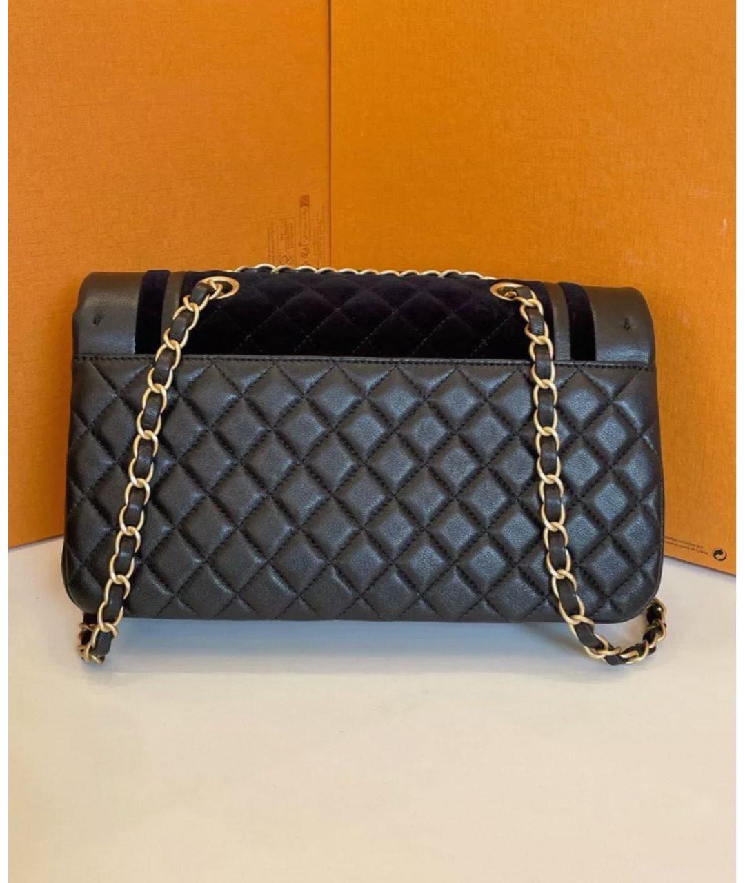 CHANEL Черная кожаная сумка через плечо, фото 3