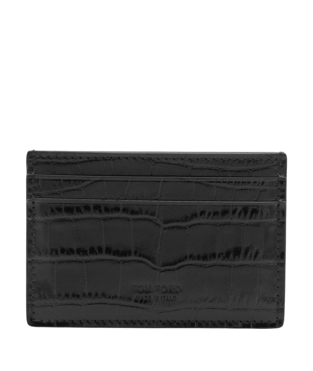 TOM FORD Черный кожаный кардхолдер, фото 1