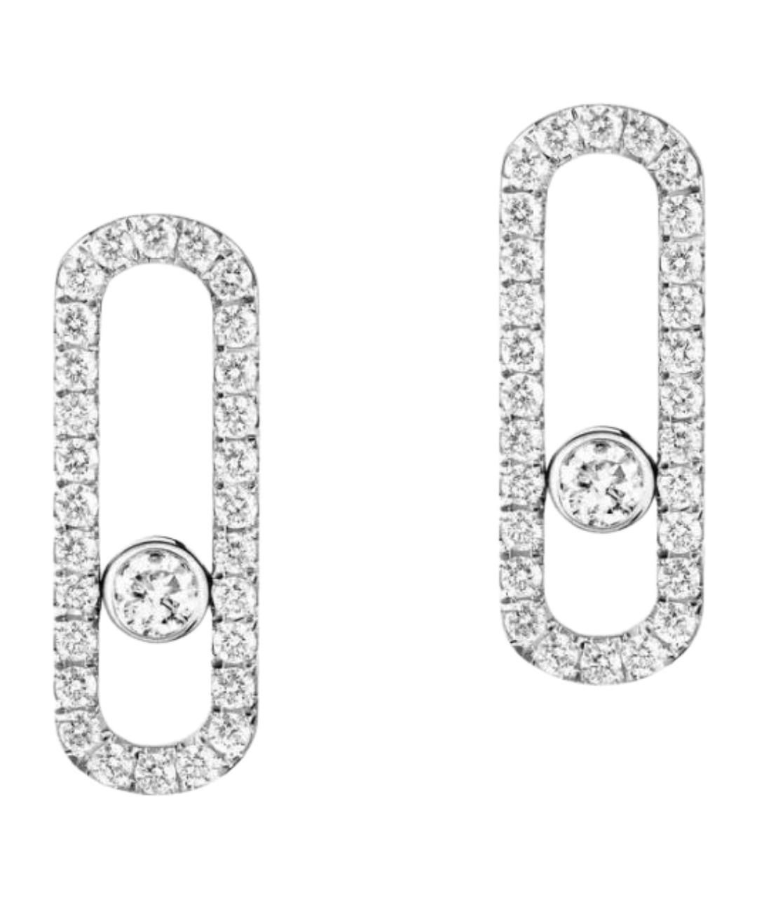 MESSIKA Серебряные серьги из белого золота, фото 1