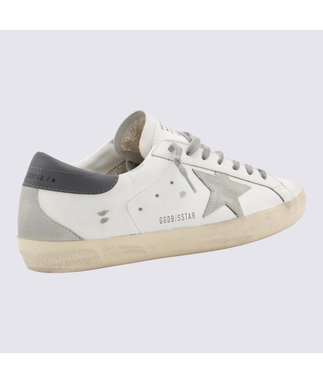 GOLDEN GOOSE DELUXE BRAND Белые кожаные низкие кроссовки / кеды, фото 2