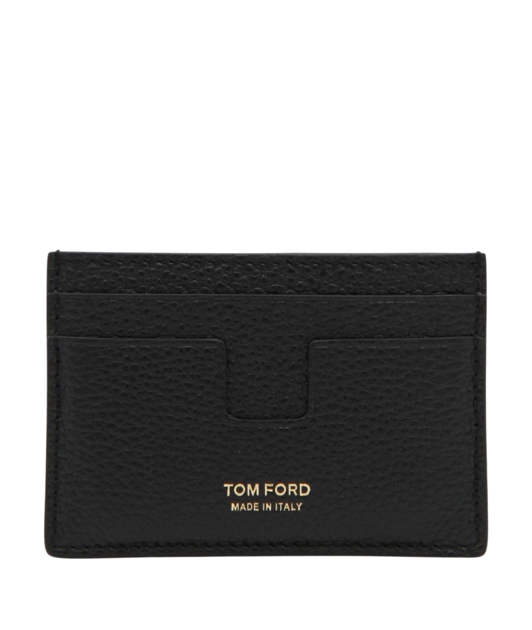 TOM FORD Черный кожаный кардхолдер, фото 1