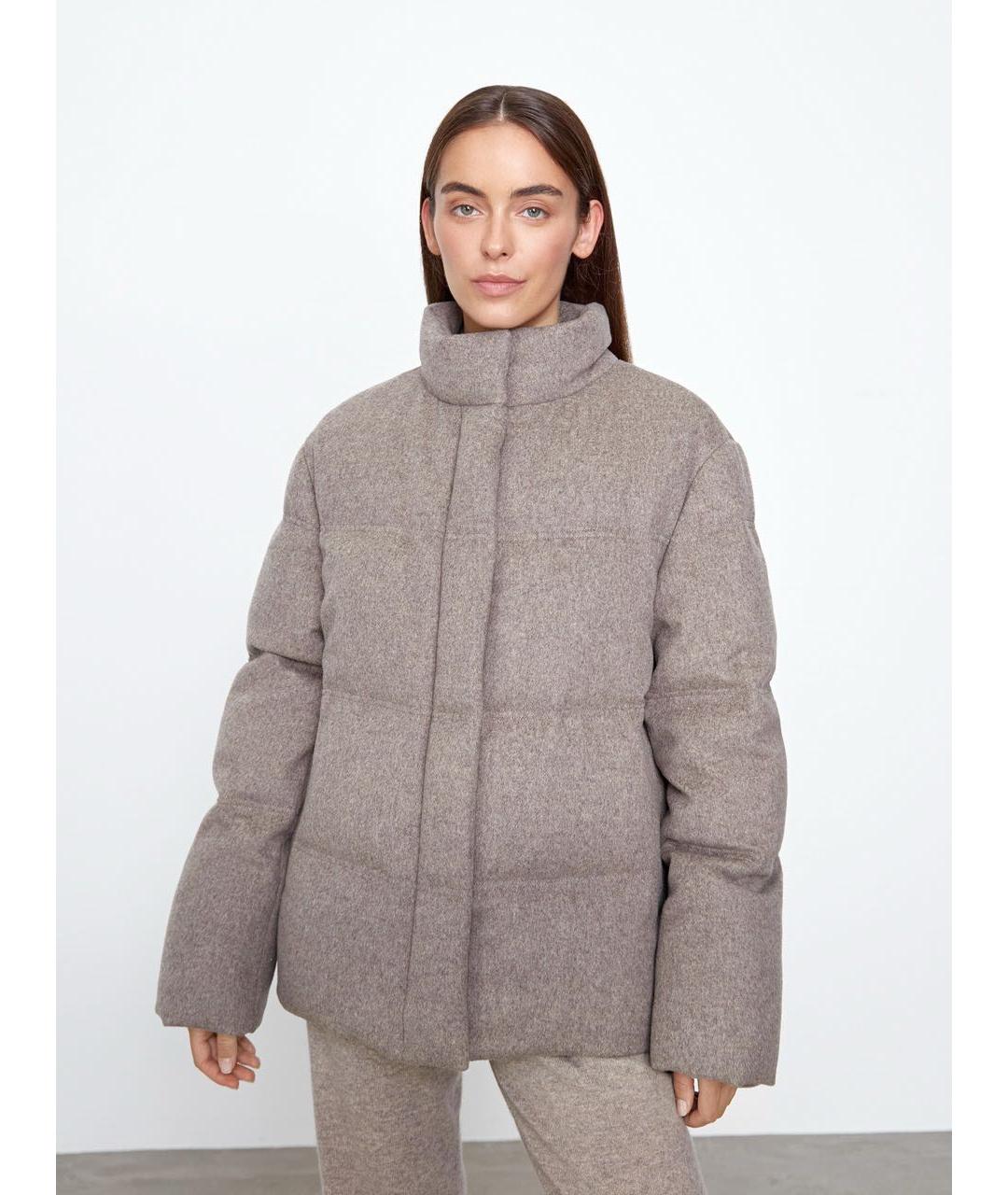 12 STOREEZ Серый шерстяной пуховик, фото 7