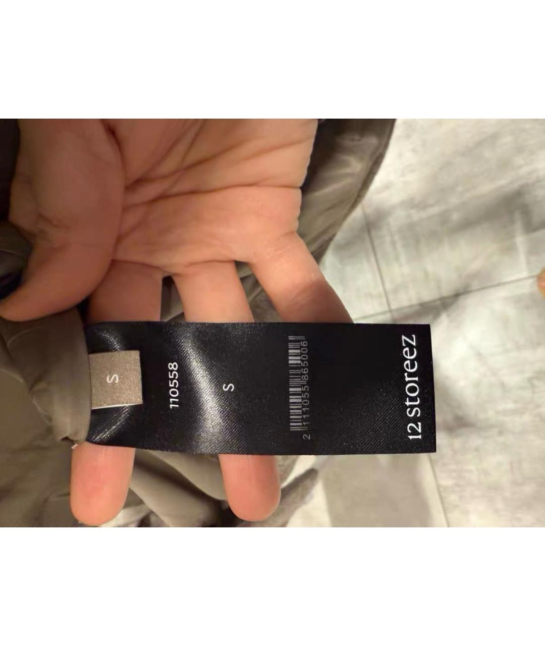 12 STOREEZ Серый шерстяной пуховик, фото 6