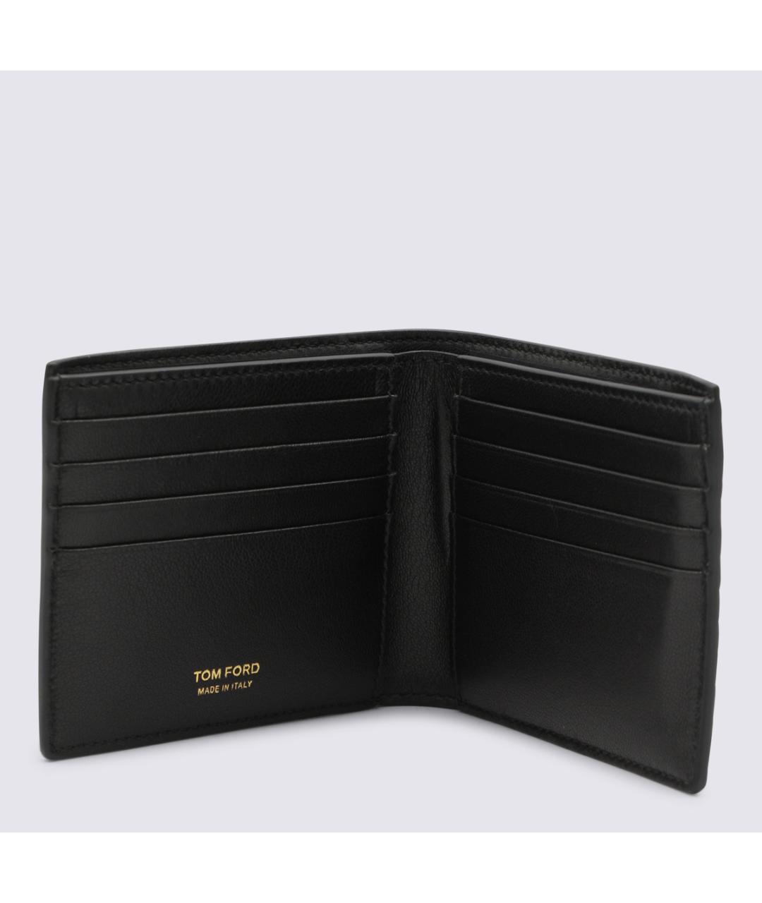 TOM FORD Черный кожаный кошелек, фото 2