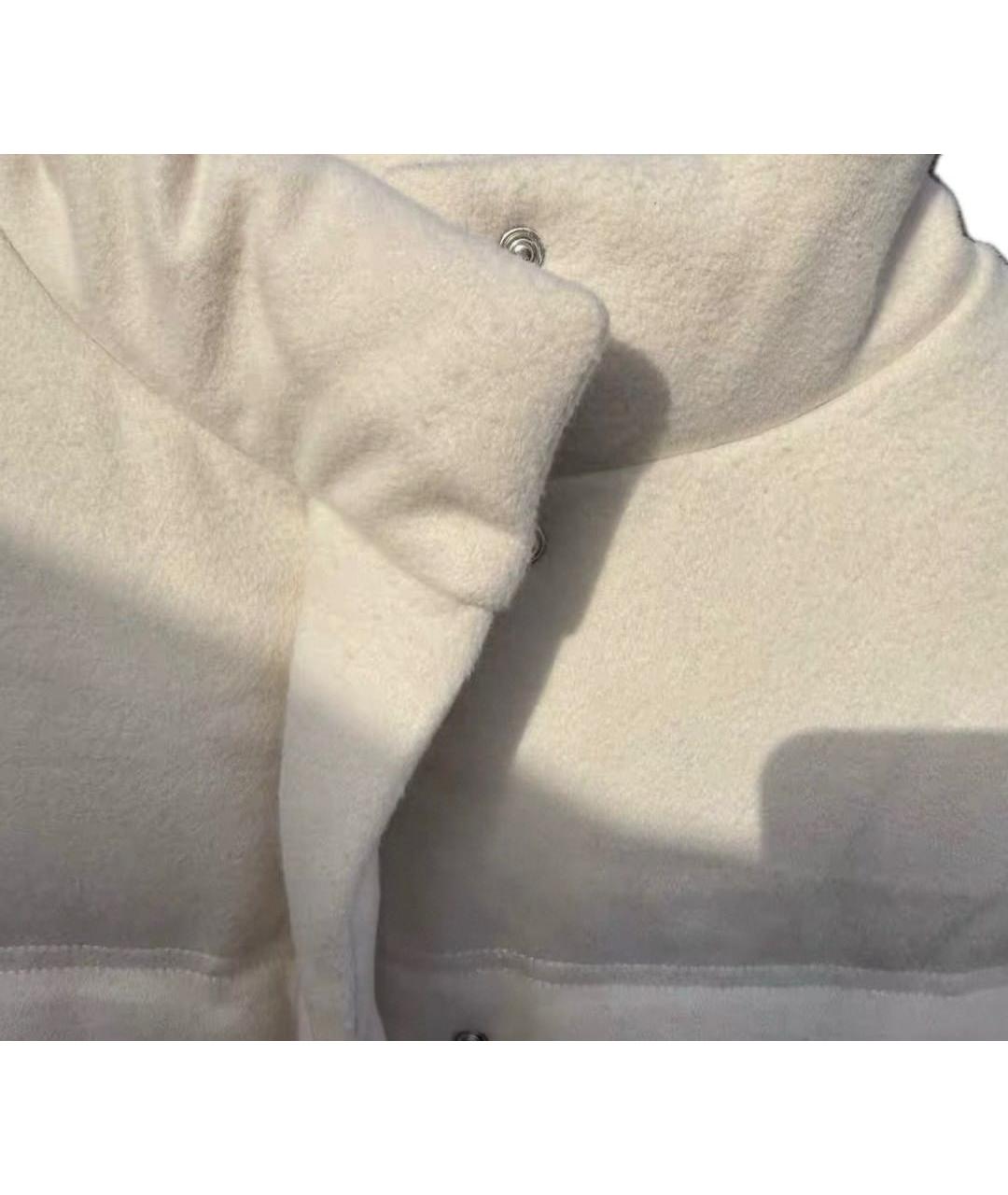 12 STOREEZ Белый шерстяной пуховик, фото 4