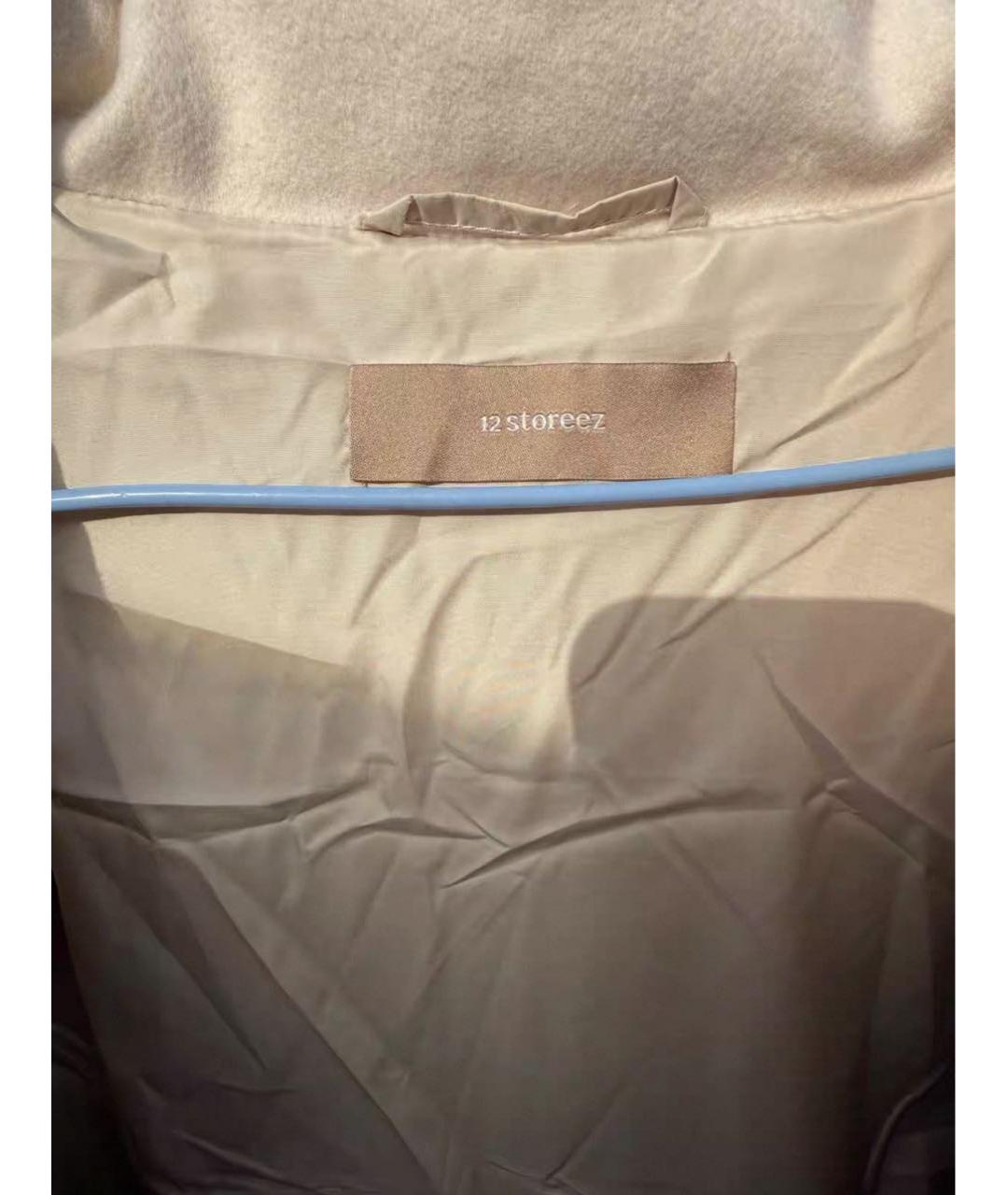 12 STOREEZ Белый шерстяной пуховик, фото 3