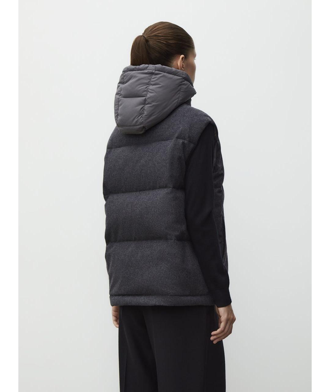 12 STOREEZ Серый шерстяной жилет, фото 3