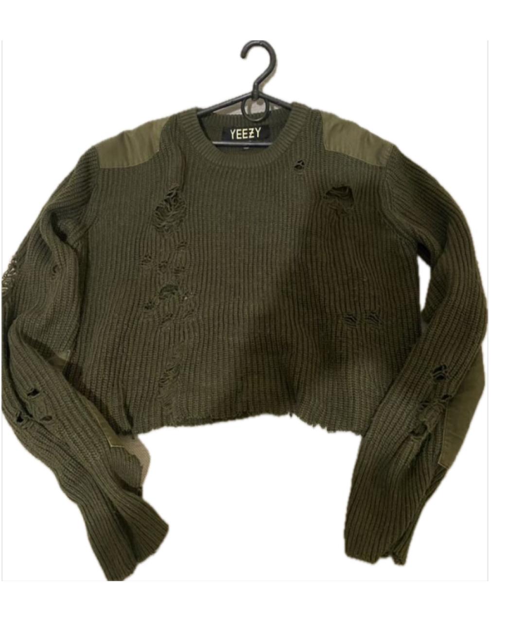 YEEZY Хаки хлопковый джемпер / свитер, фото 2