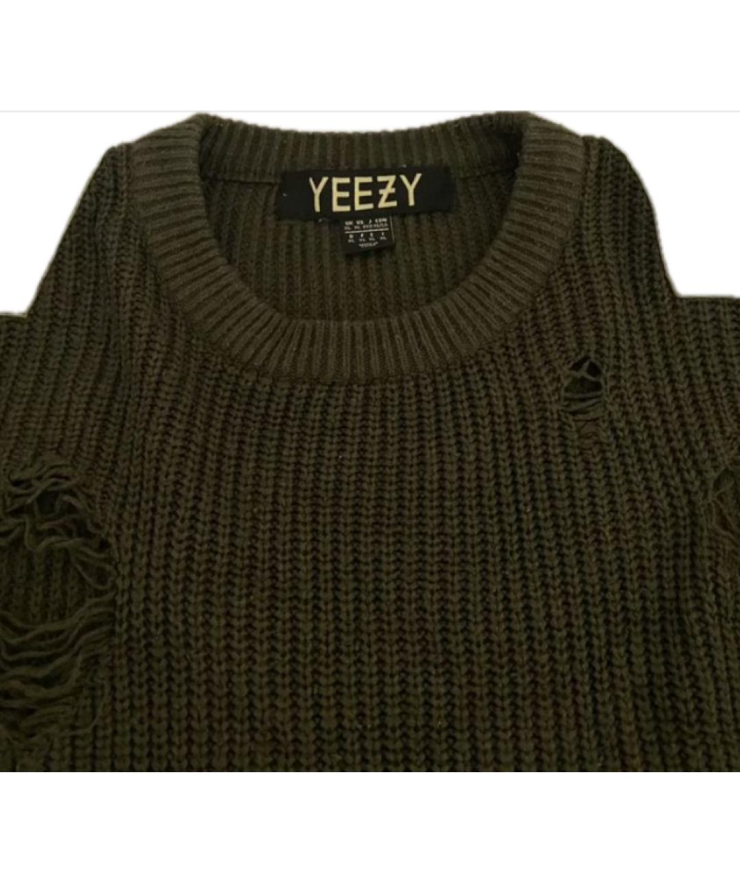 YEEZY Хаки хлопковый джемпер / свитер, фото 3