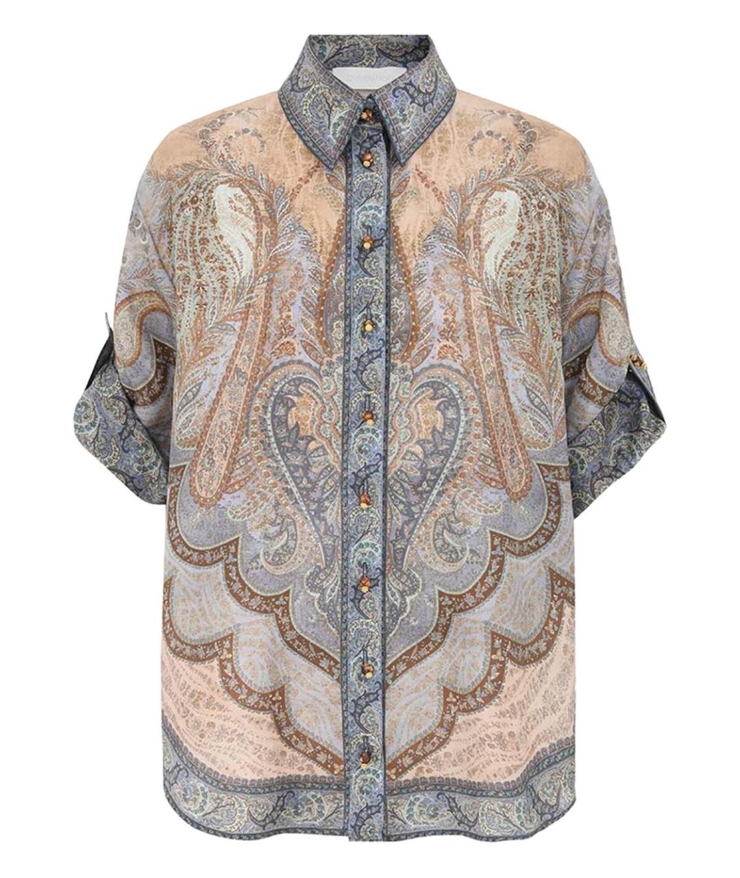 ZIMMERMANN Мульти шелковая рубашка, фото 1