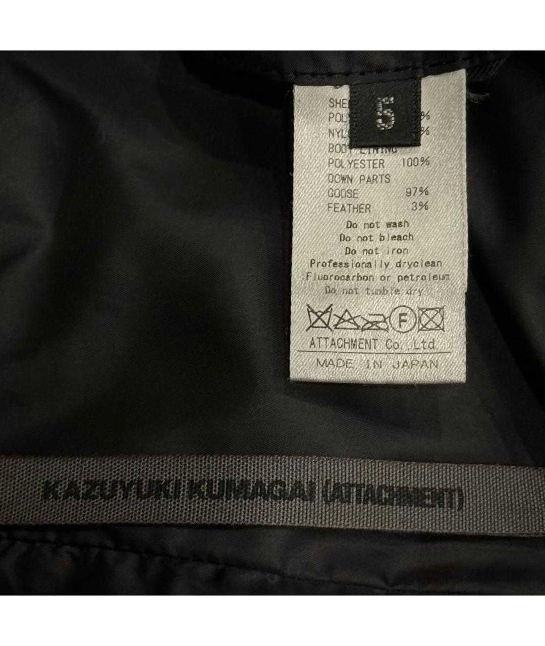 ATTACHMENT Черный полиэстеровый пуховик, фото 8