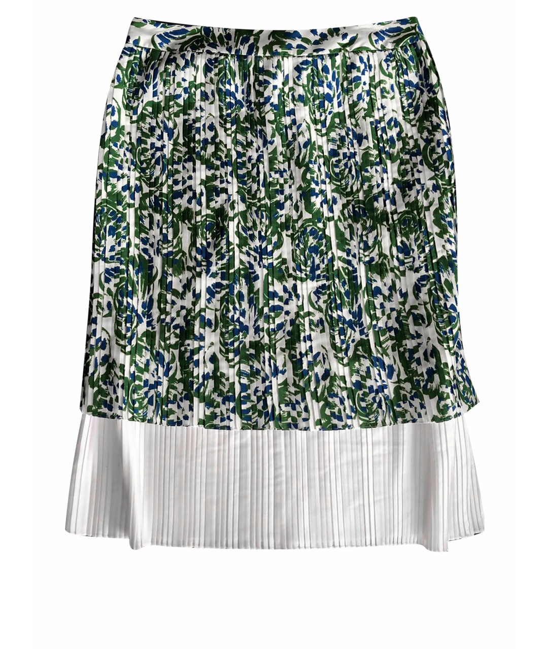 VICTORIA VICTORIA BECKHAM Зеленая полиэстеровая юбка макси, фото 1