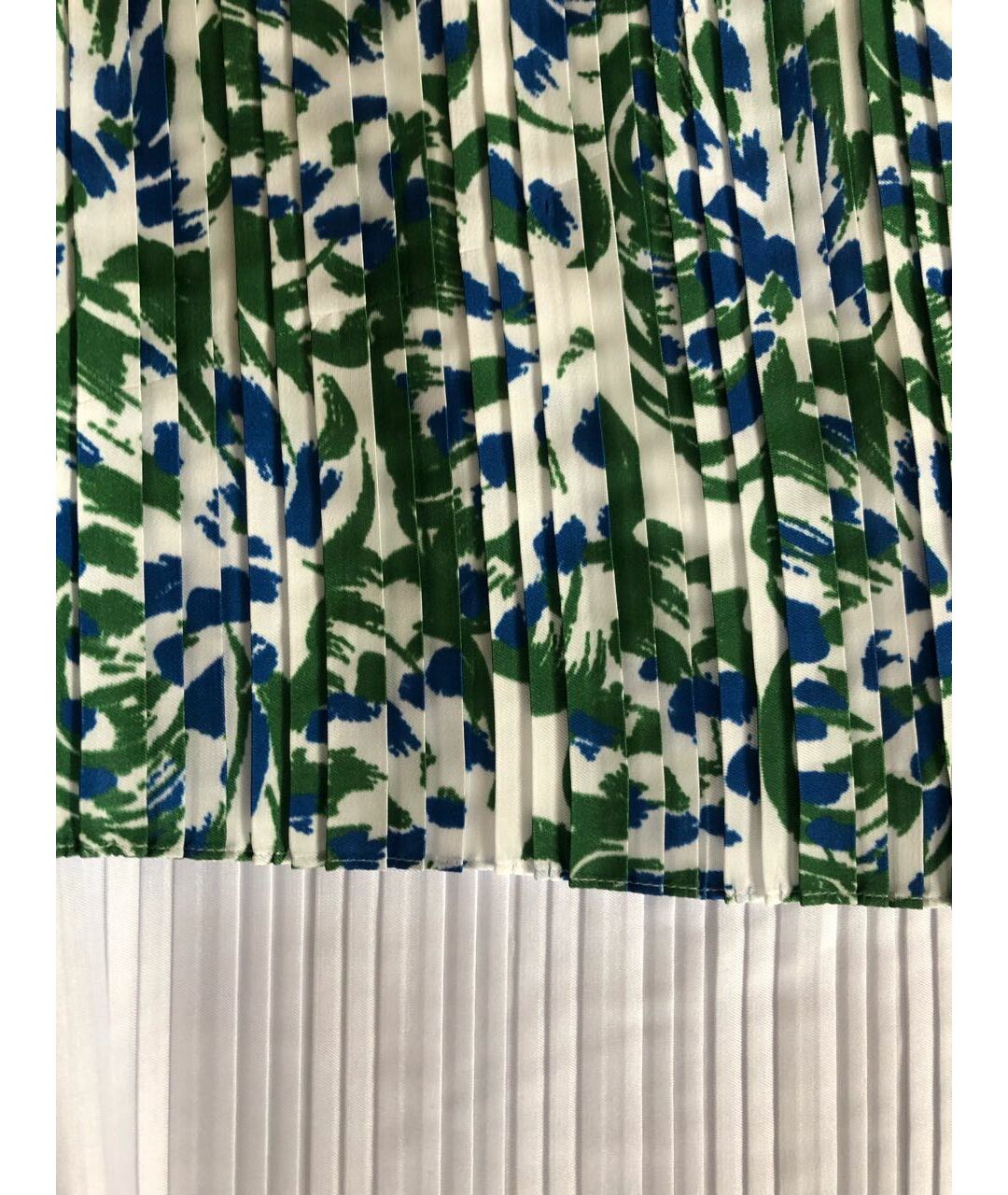 VICTORIA VICTORIA BECKHAM Зеленая полиэстеровая юбка макси, фото 2