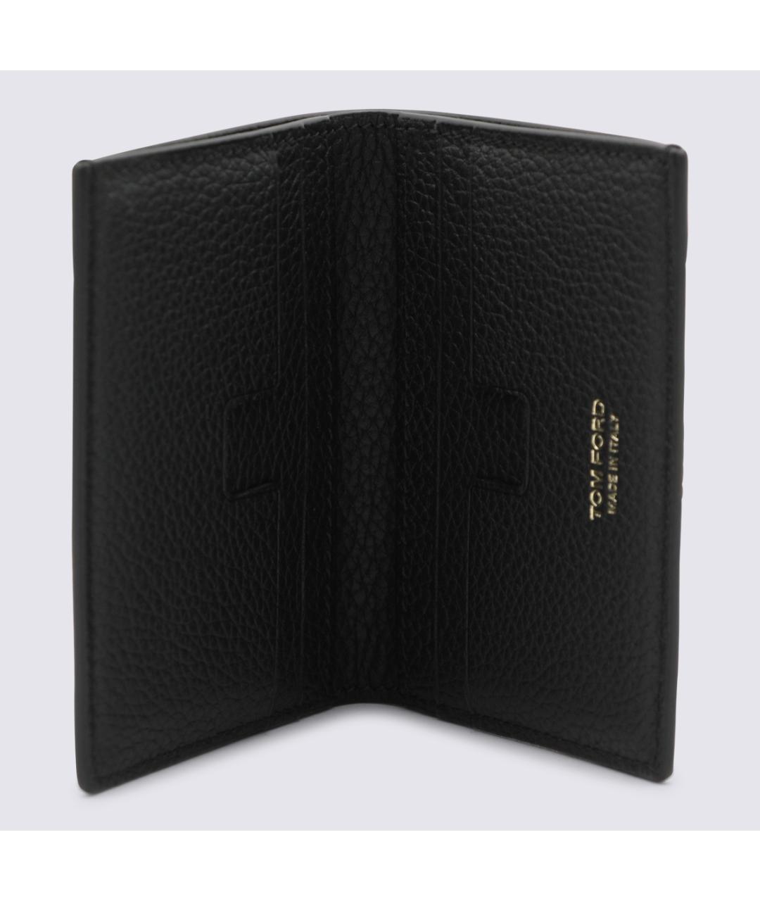 TOM FORD Черный кожаный кошелек, фото 3