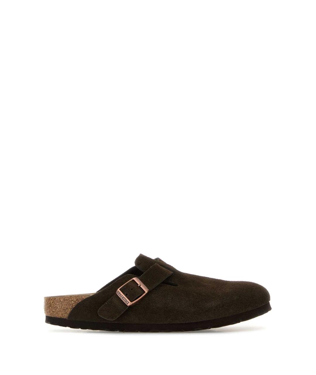 BIRKENSTOCK Коричневые замшевые мюли, фото 1