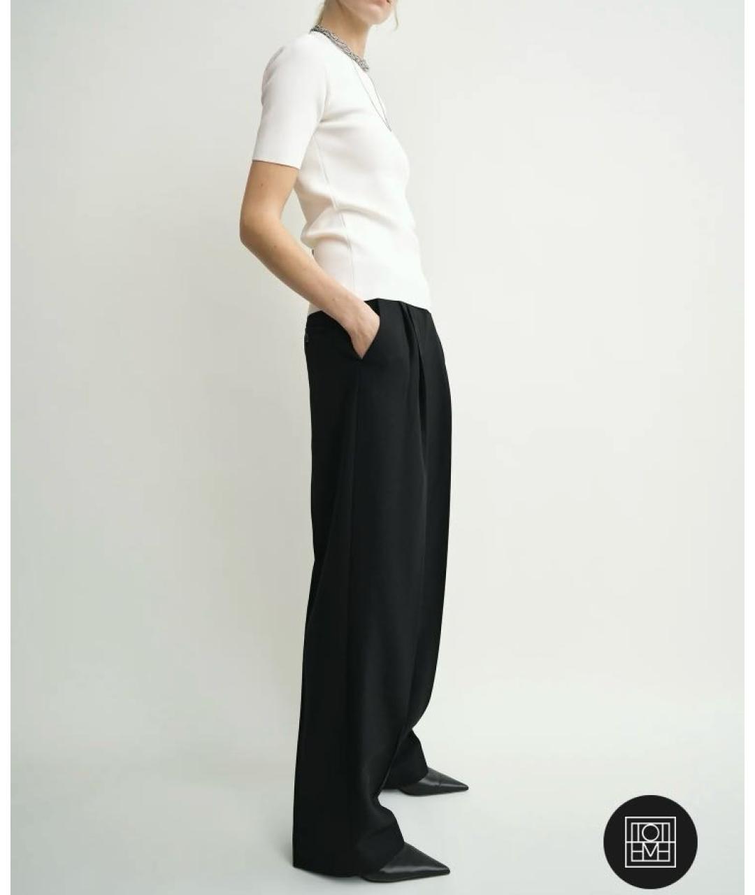 TOTEME Черные прямые брюки, фото 3