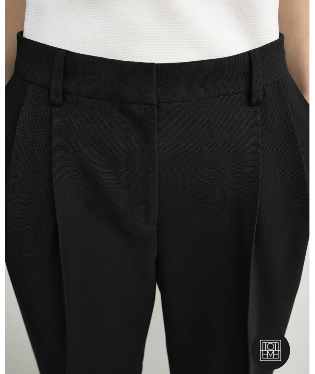 TOTEME Черные прямые брюки, фото 5