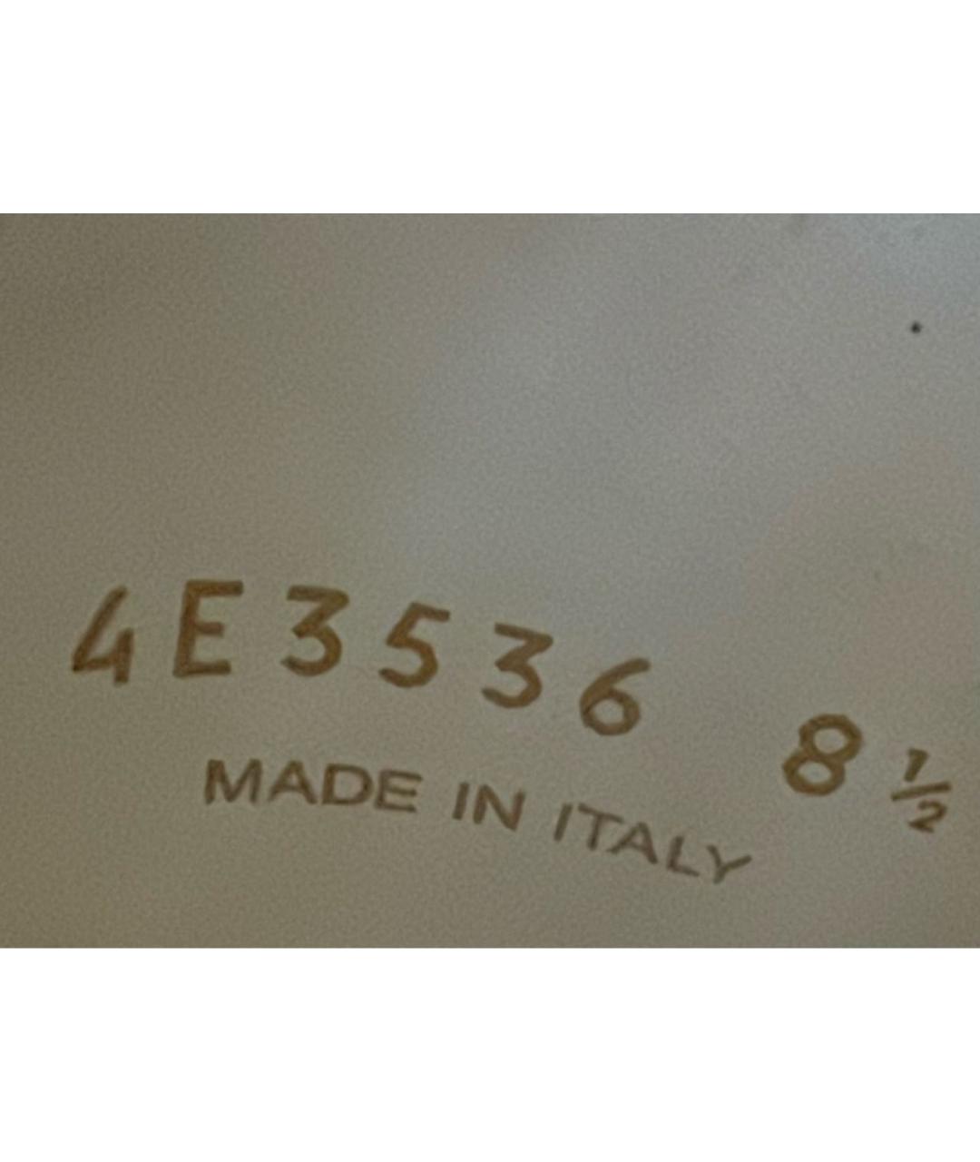 PRADA Белые текстильные низкие кроссовки / кеды, фото 4