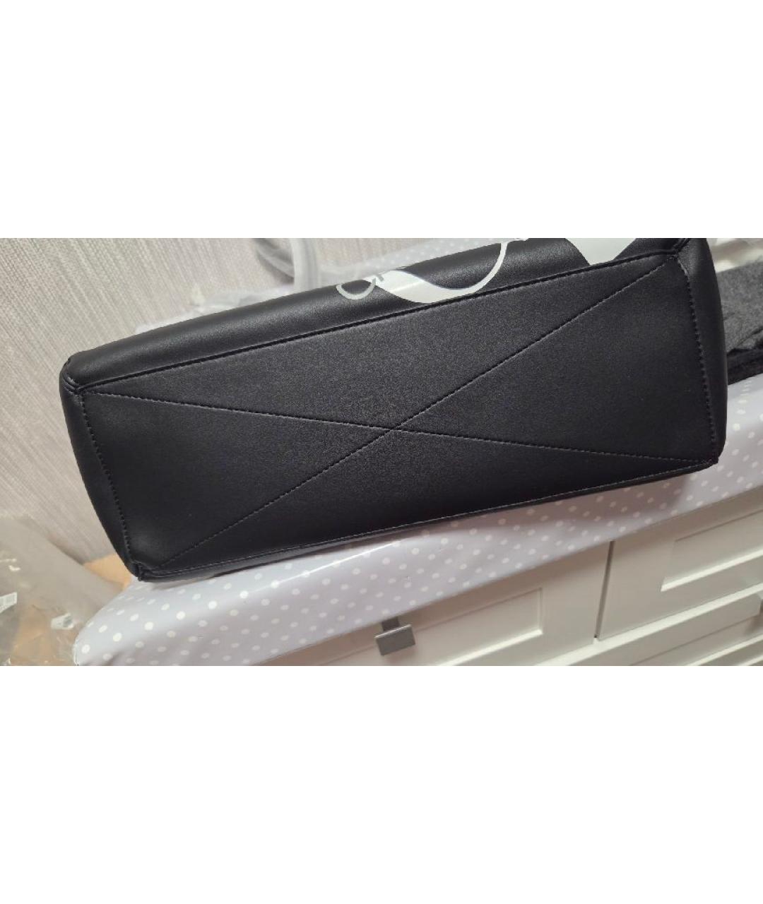 CALVIN KLEIN JEANS Черная сумка через плечо из искусственной кожи, фото 8