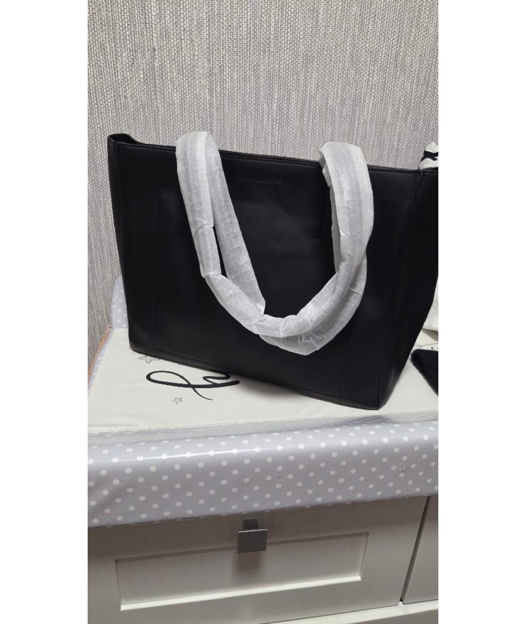 CALVIN KLEIN JEANS Черная сумка через плечо из искусственной кожи, фото 2