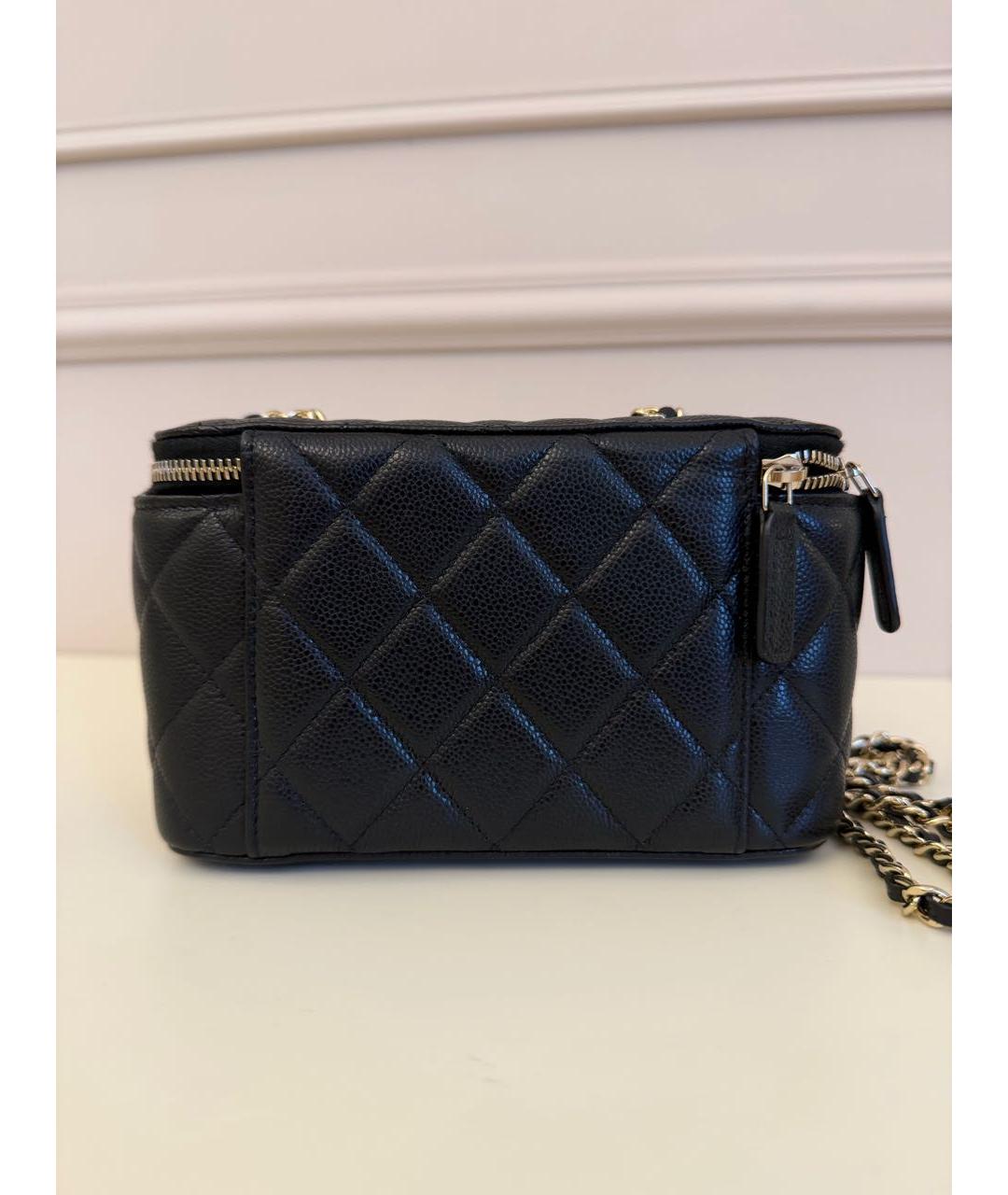 CHANEL Черная кожаная сумка через плечо, фото 3