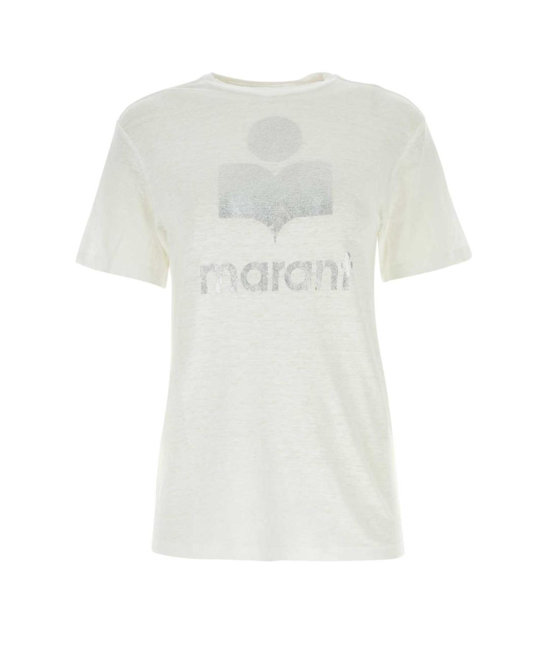 ISABEL MARANT Белая льняная футболка, фото 1