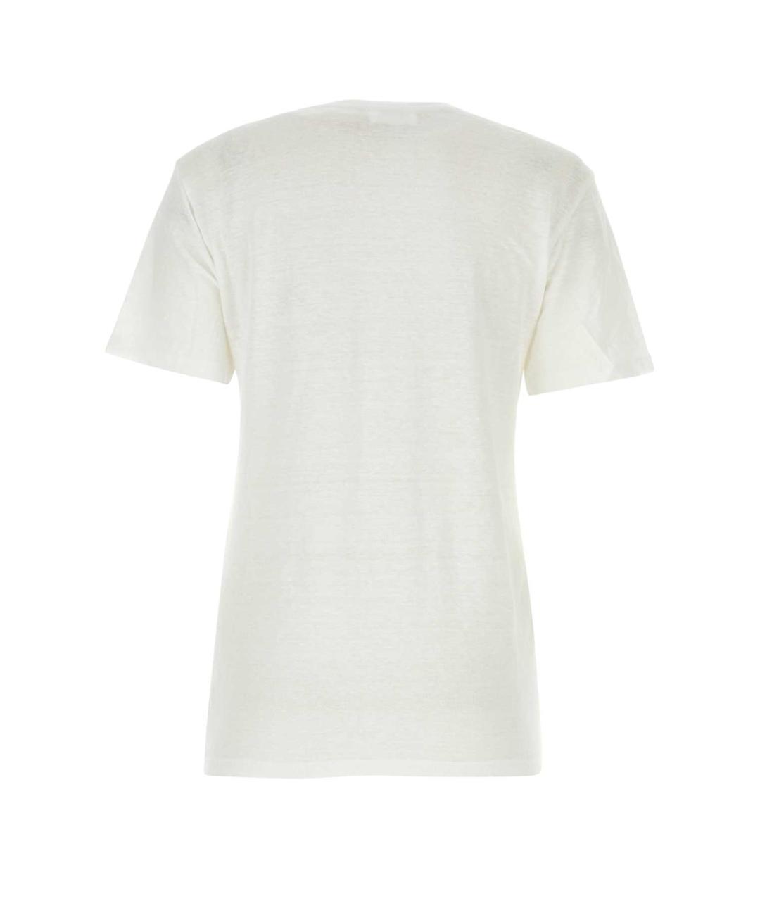 ISABEL MARANT Белая льняная футболка, фото 2