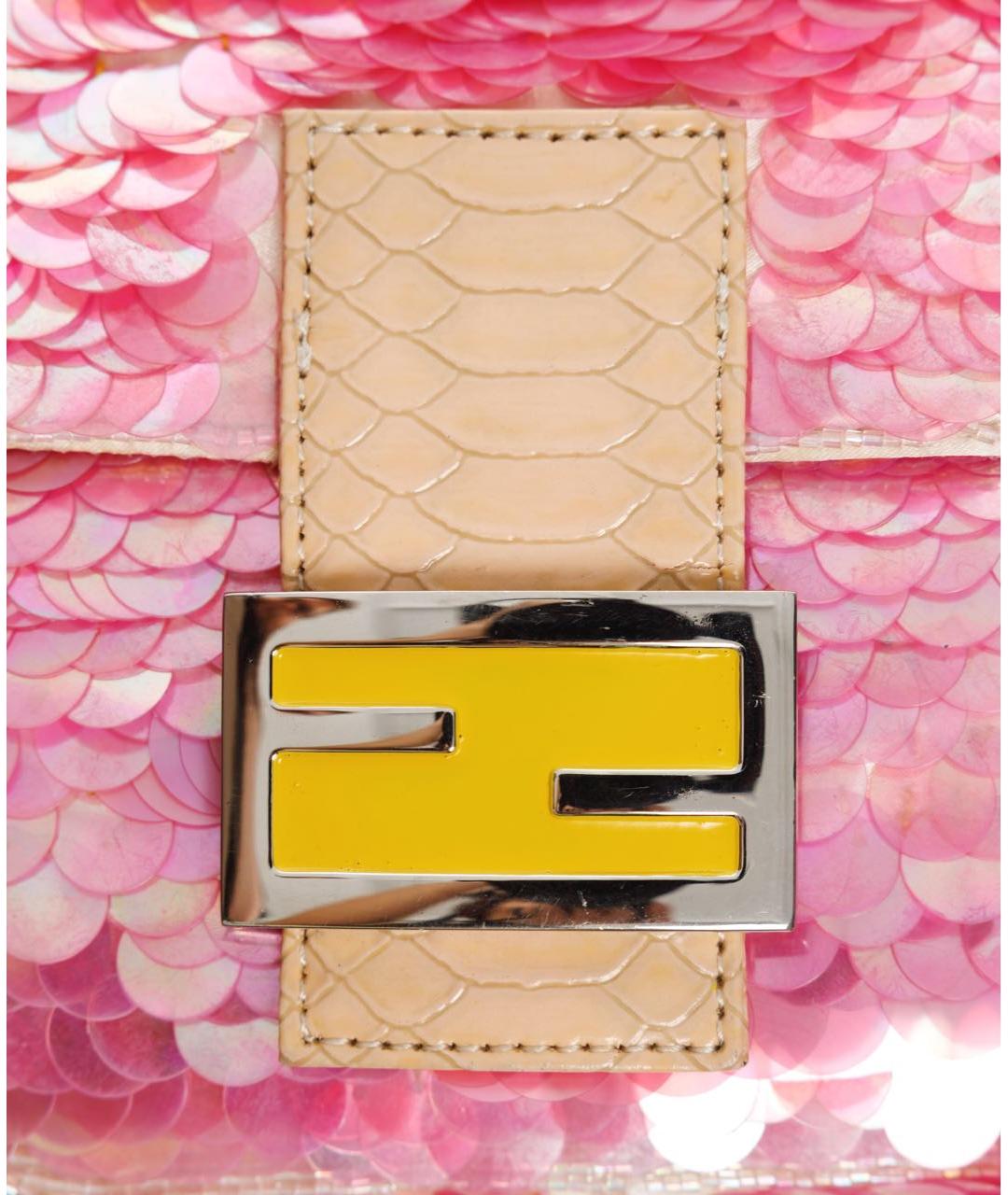 FENDI Розовая сумка через плечо, фото 8