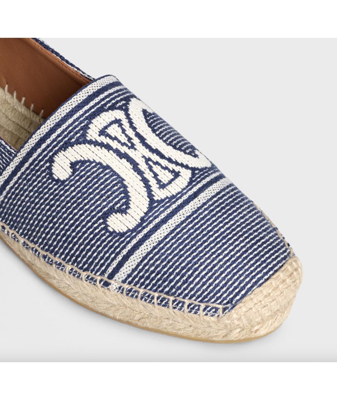 CELINE Синие текстильные эспадрильи, фото 3
