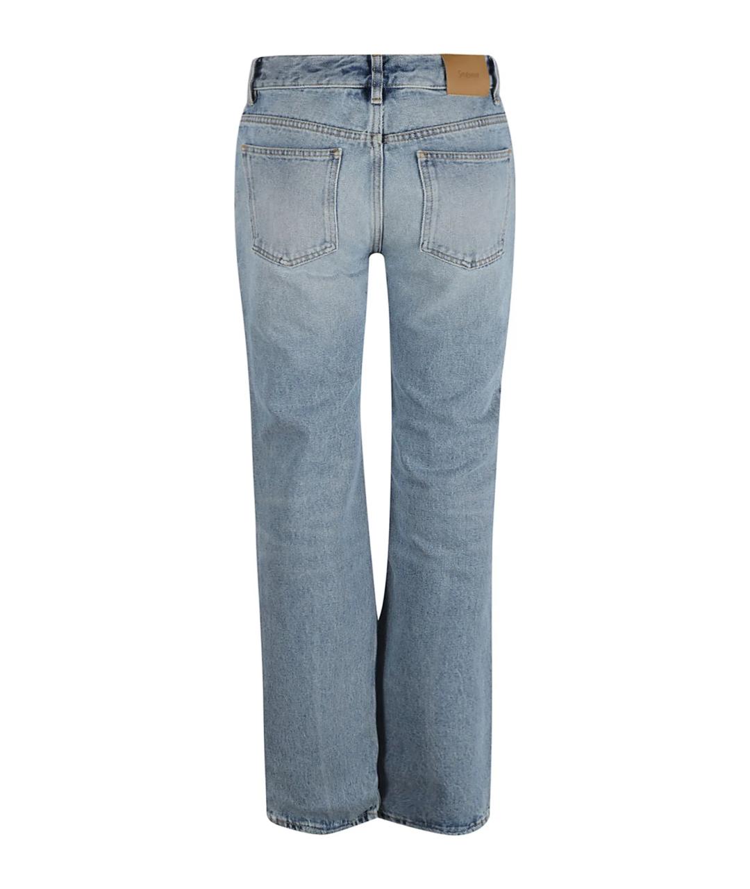 SAINT LAURENT Синие прямые джинсы, фото 2