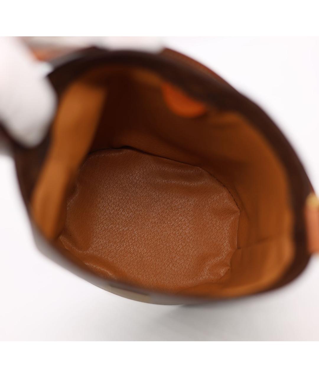 CELINE Коричневая кожаная сумка через плечо, фото 8