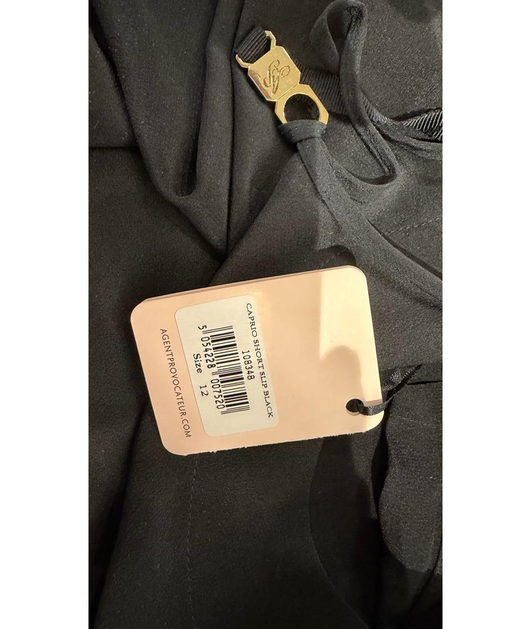 AGENT PROVOCATEUR Черное шелковое платье, фото 6