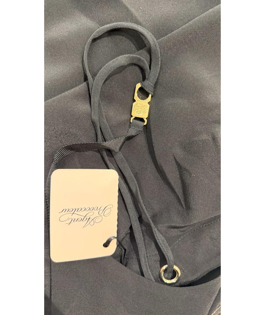 AGENT PROVOCATEUR Черное шелковое платье, фото 4