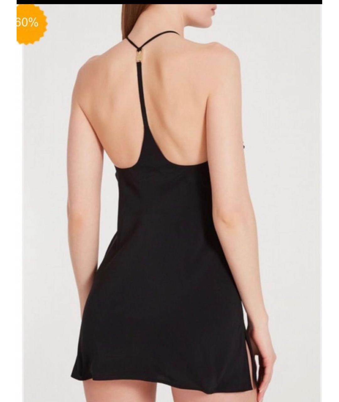 AGENT PROVOCATEUR Черное шелковое платье, фото 2