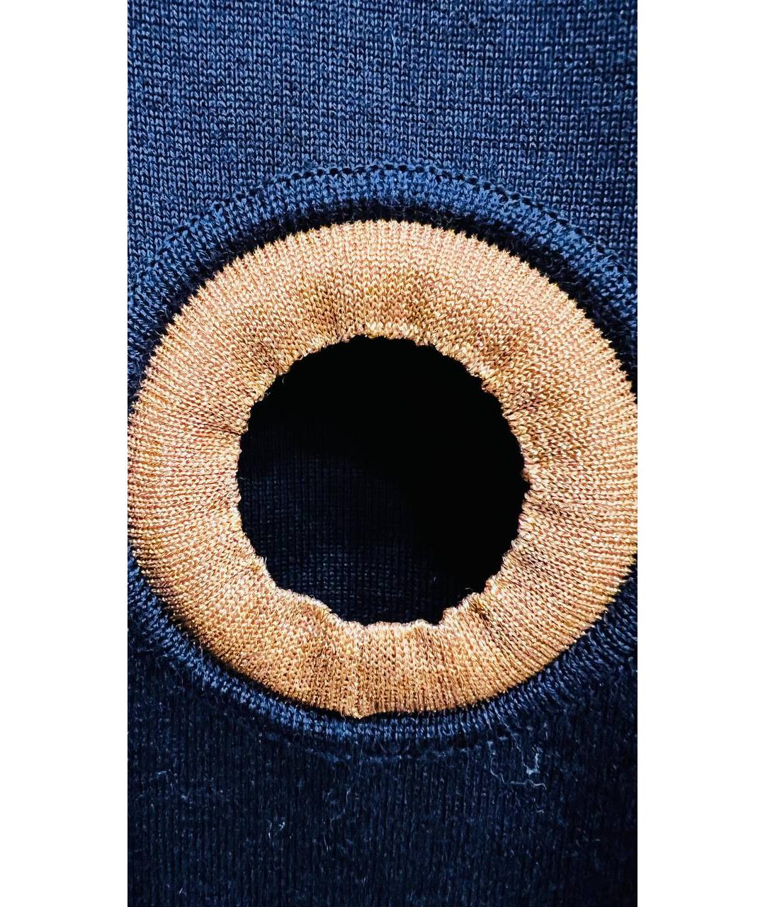 LOUIS VUITTON Темно-синий шерстяной кардиган, фото 5