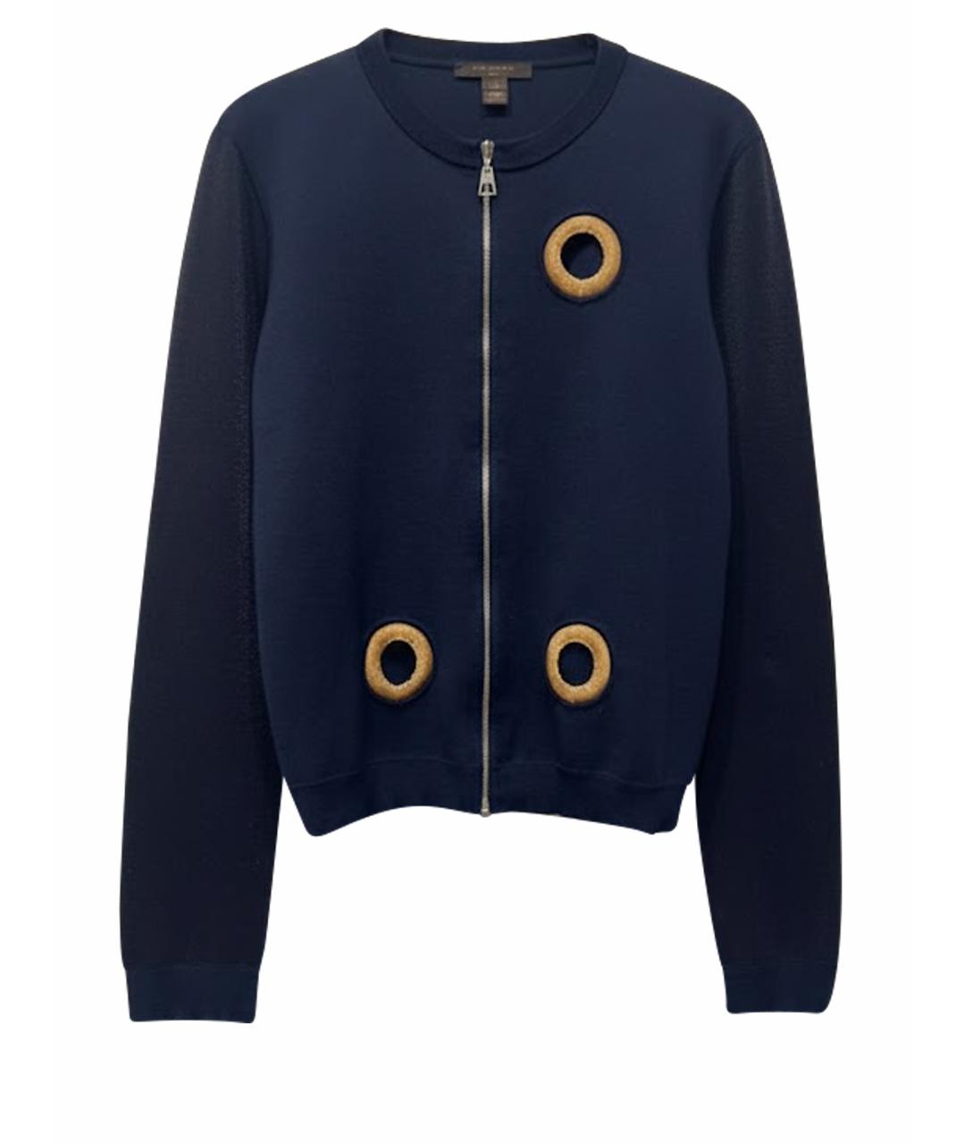 LOUIS VUITTON Темно-синий шерстяной кардиган, фото 1