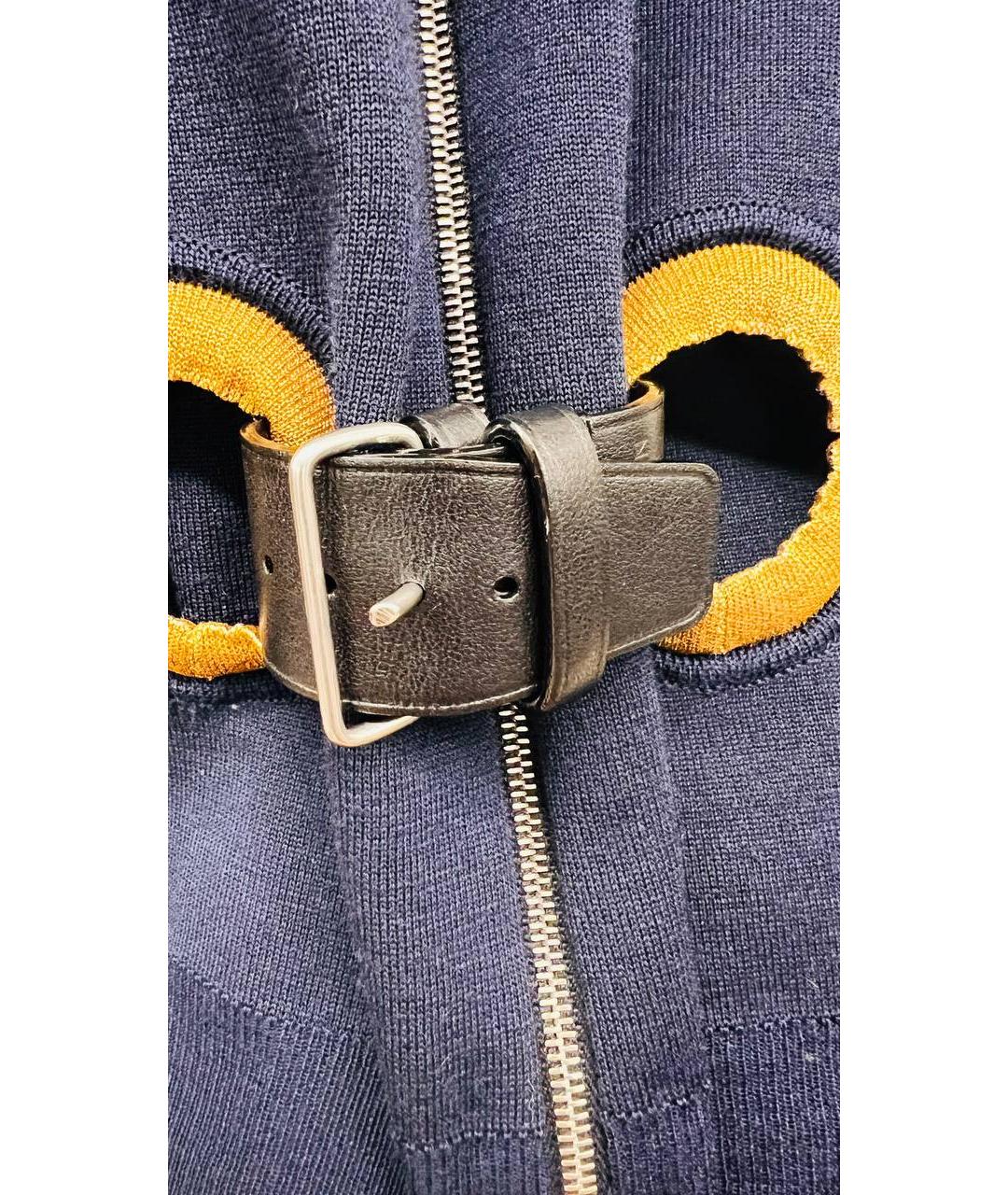 LOUIS VUITTON Темно-синий шерстяной кардиган, фото 7