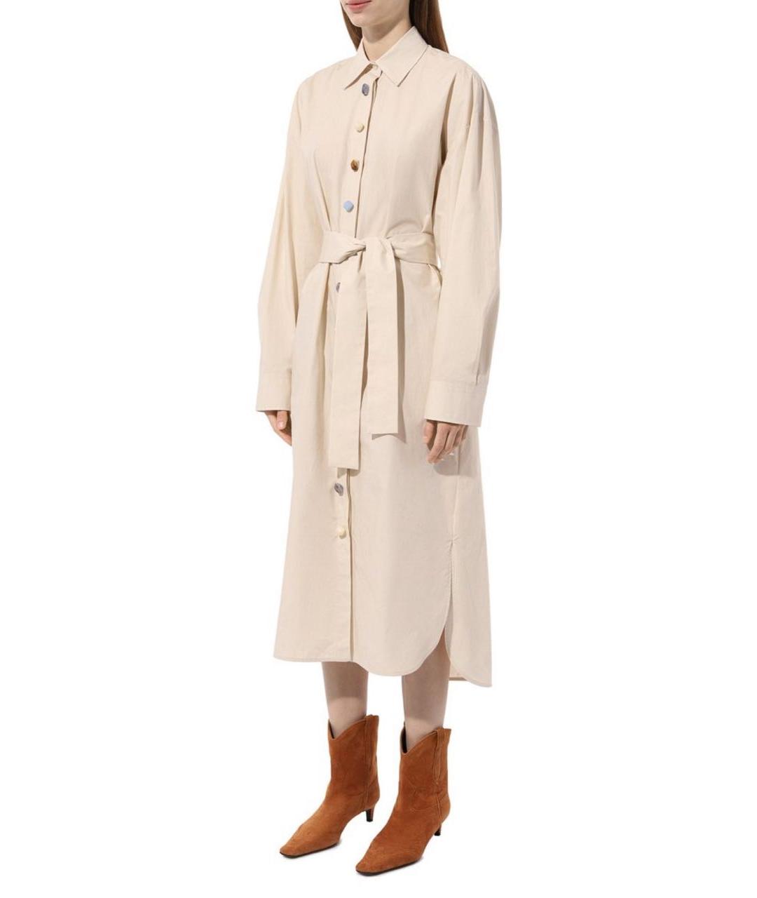 MSGM Бежевое повседневное платье, фото 2