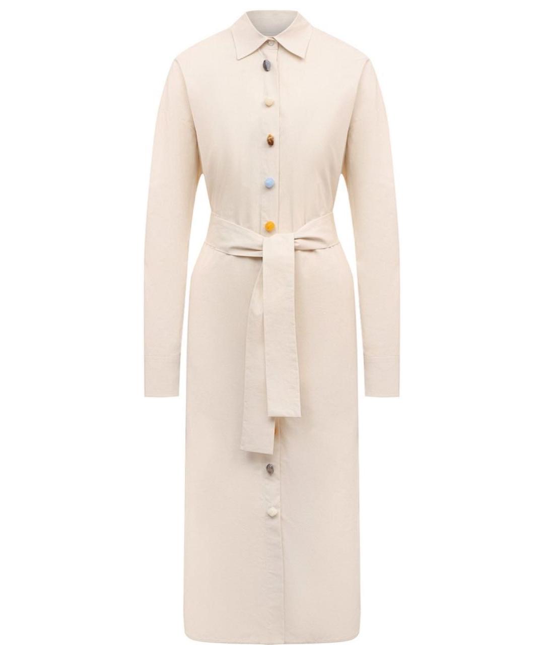 MSGM Бежевое повседневное платье, фото 1