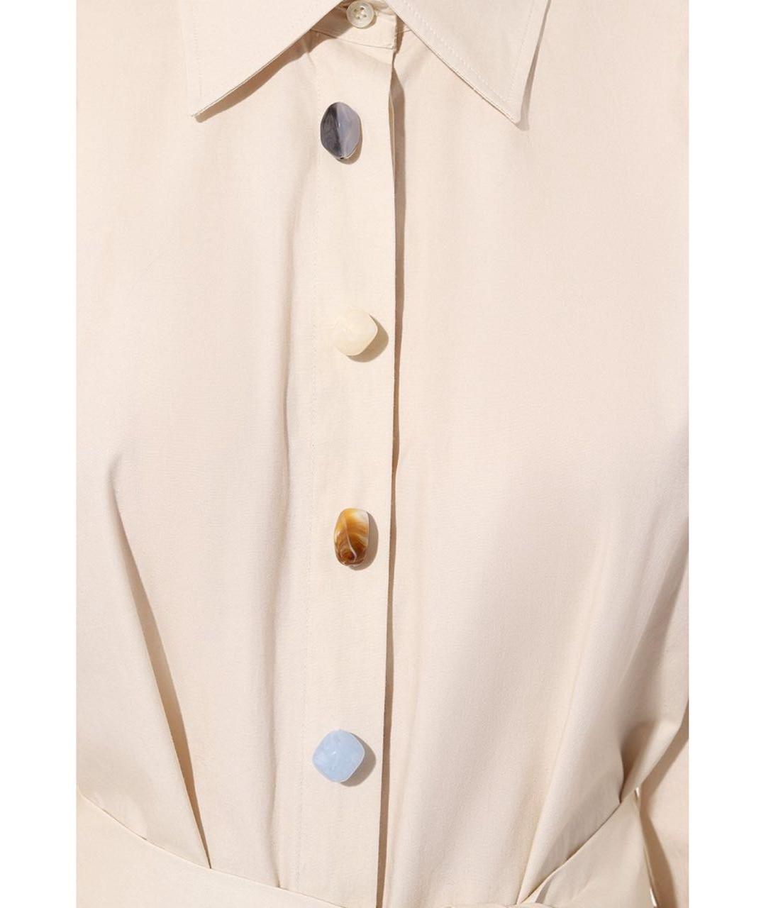 MSGM Бежевое повседневное платье, фото 4