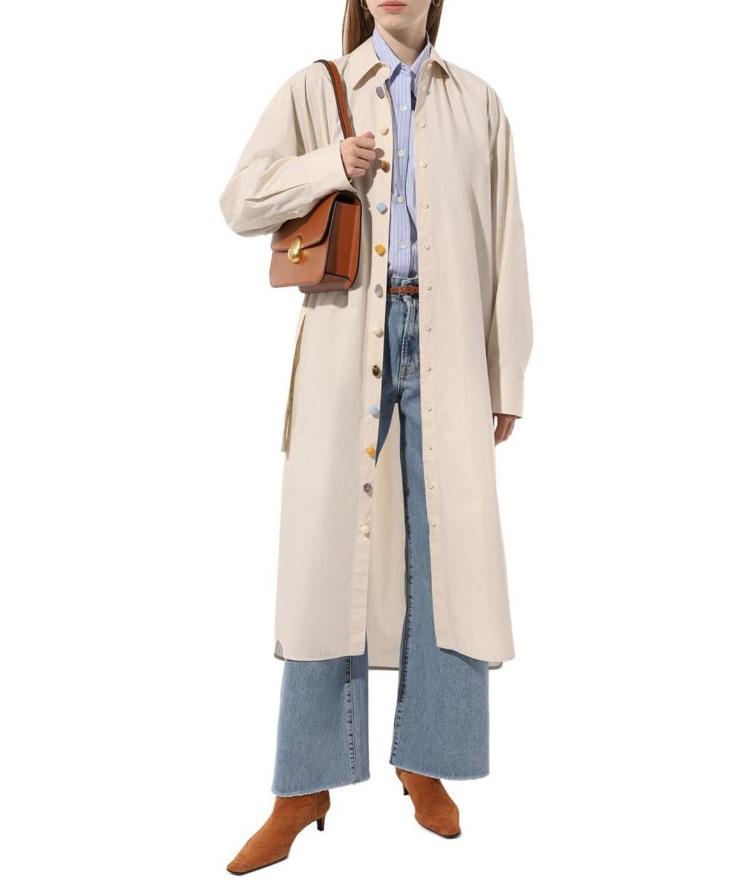 MSGM Бежевое повседневное платье, фото 3