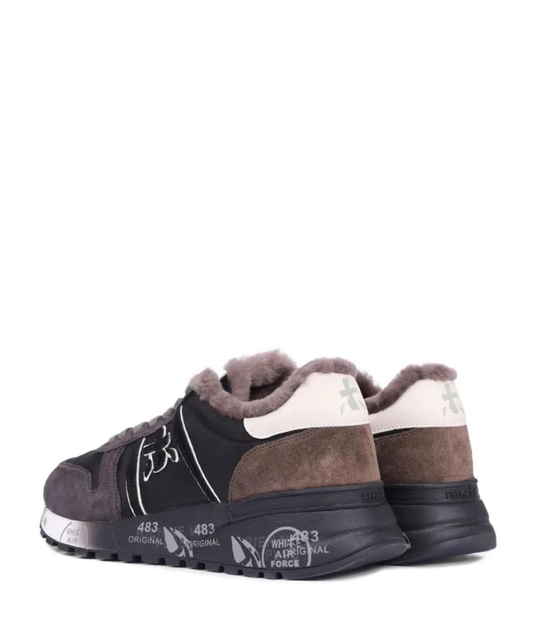 PREMIATA Серые замшевые низкие кроссовки / кеды, фото 3