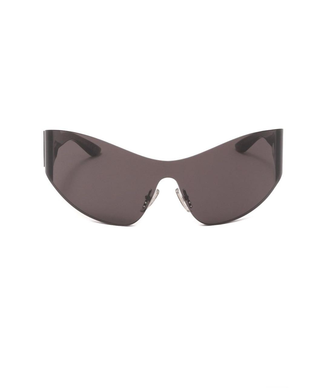 BALENCIAGA Черные пластиковые солнцезащитные очки, фото 1