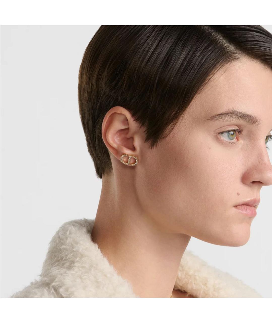 CHRISTIAN DIOR Золотые серьги, фото 2