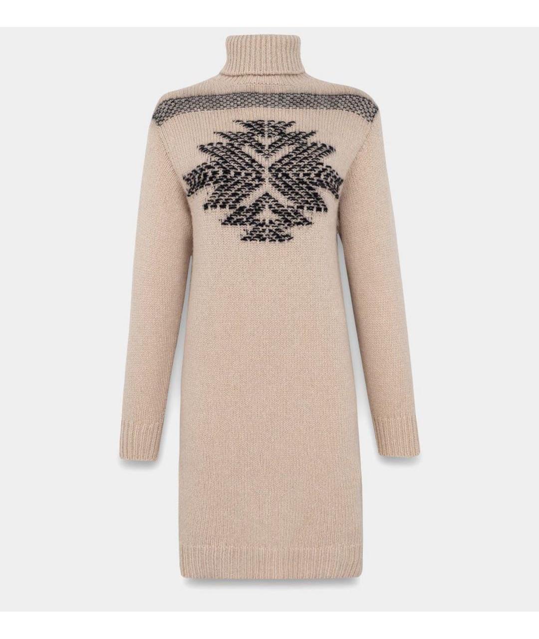 LORENA ANTONIAZZI Бежевое повседневное платье, фото 3