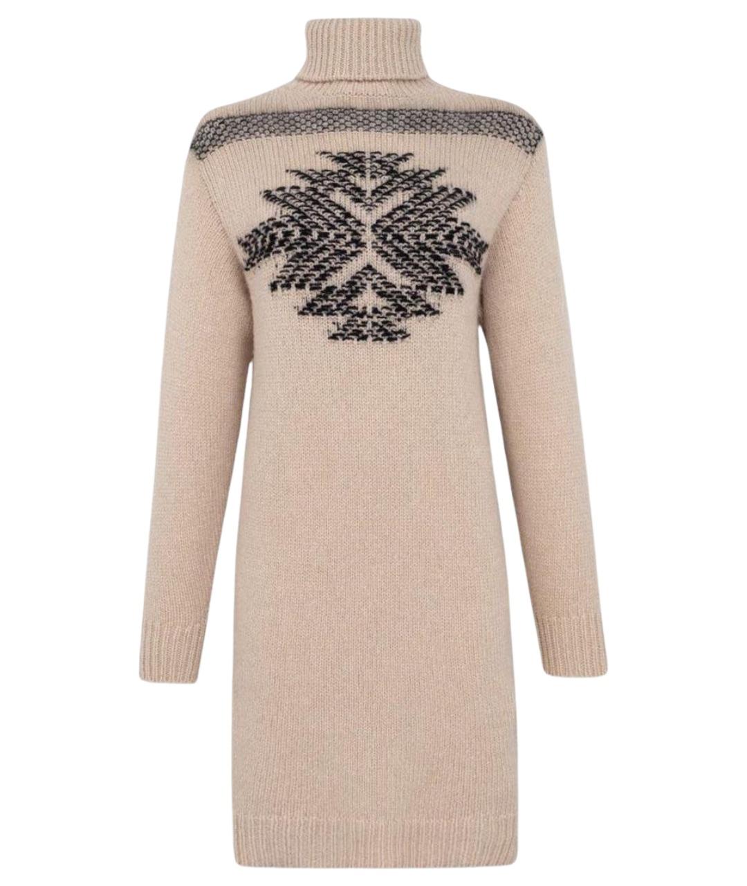 LORENA ANTONIAZZI Бежевое повседневное платье, фото 1