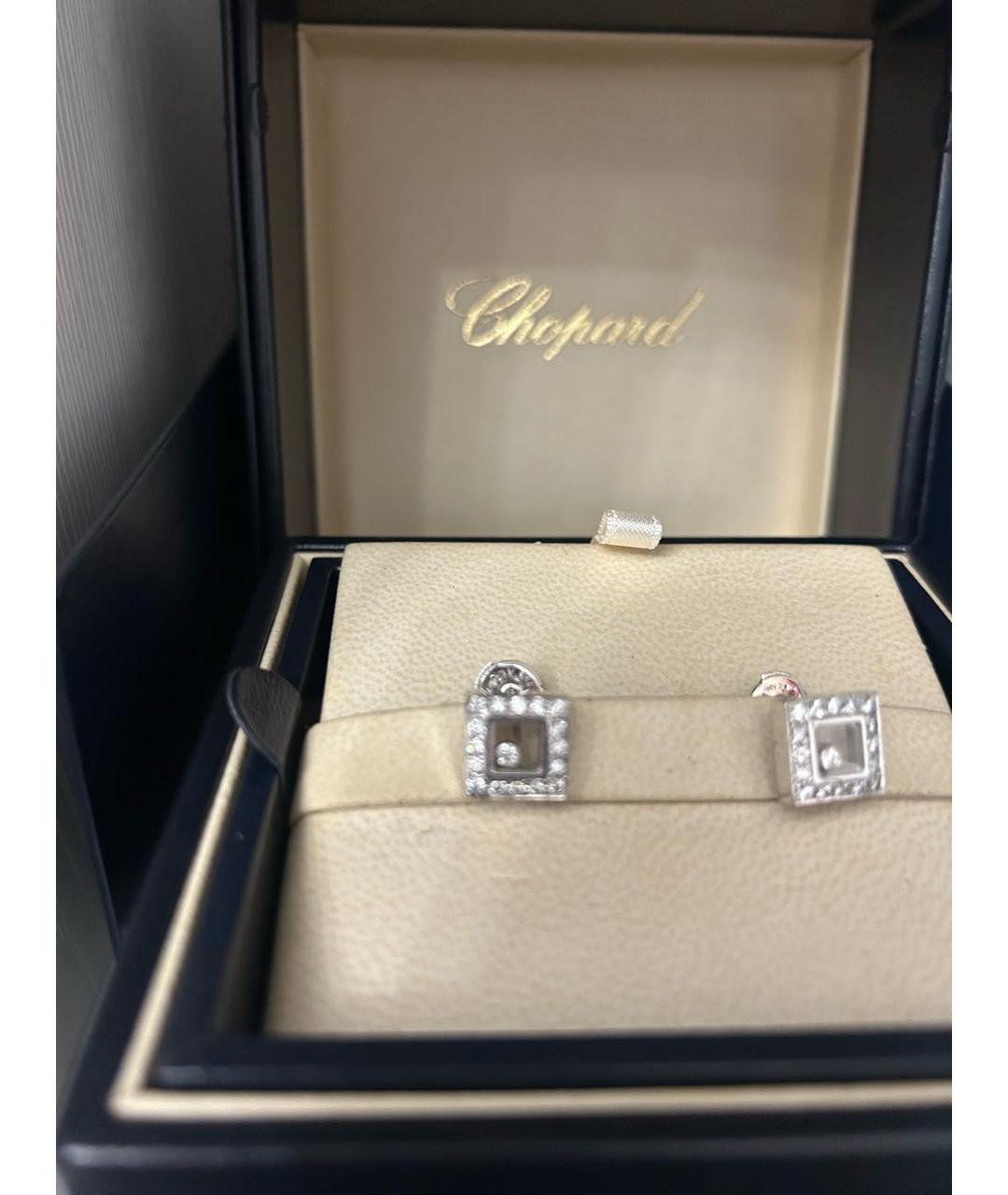 CHOPARD Серебряные серьги из белого золота, фото 3