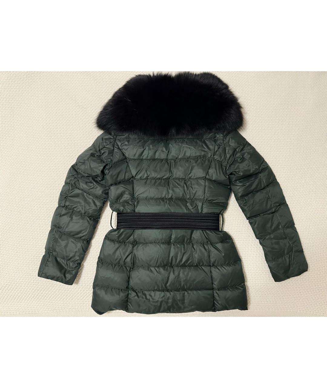 ROBERTO CAVALLI Зеленая полиамидовая куртка, фото 6